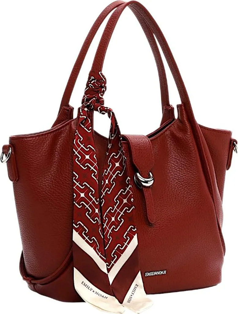 Sac à main Emily & Noah Hasina rouge, élégant format taille unique - 3
