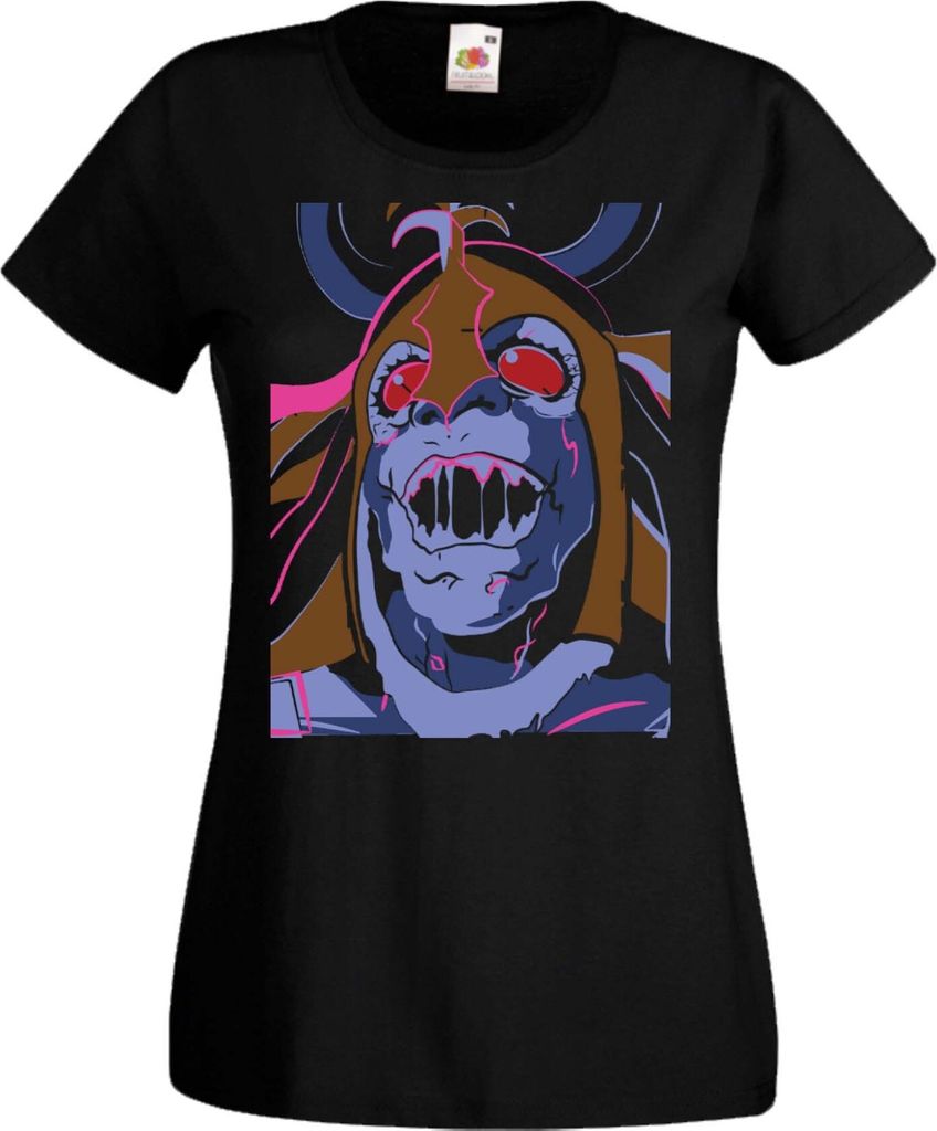 Damen T-Shirt Manga Anime Thundercats Mumm-Ra 02 Thundermumm-Ra, Lady L / Schwarz