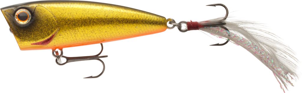 Daiwa Popper Steez Popper 60F 60mm SG Black Gold, Länge 6,0cm, Gewicht 7,6g