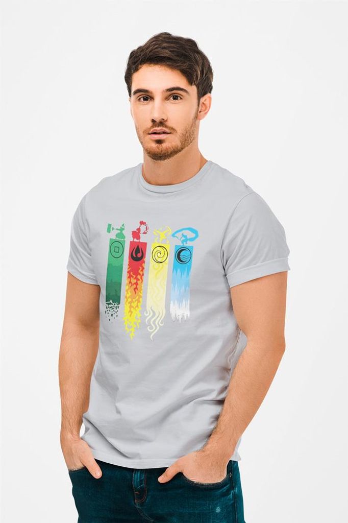 D&B Uni Polo AN00002_ The Last Airbender_Grau-Größe 2XL