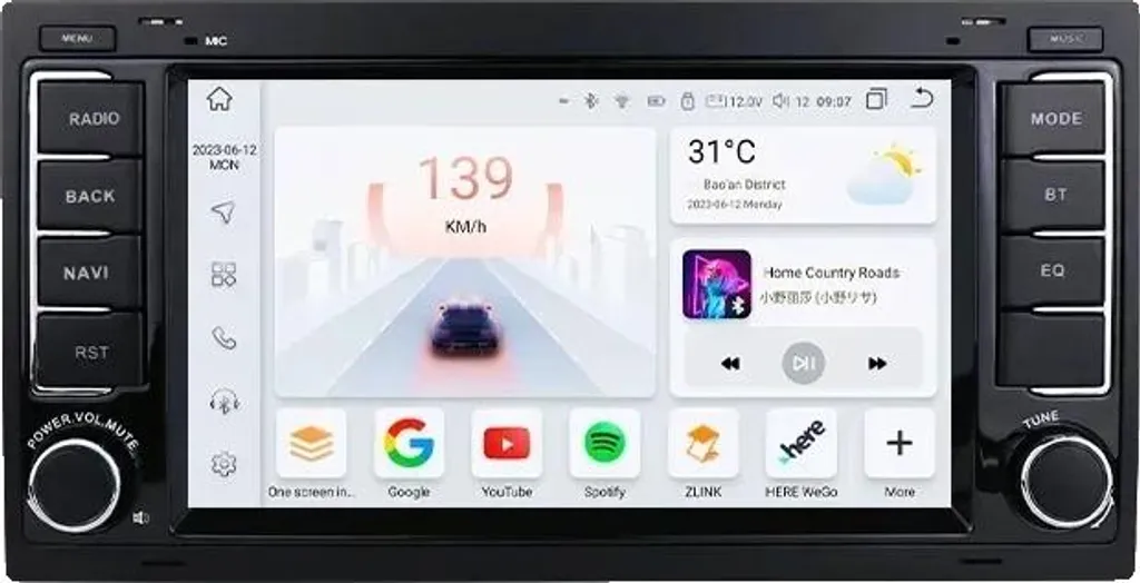 Autoradio 7 Pouces Tactile Android 13 Fluide Processeur 8 Cœurs 4G 32Go