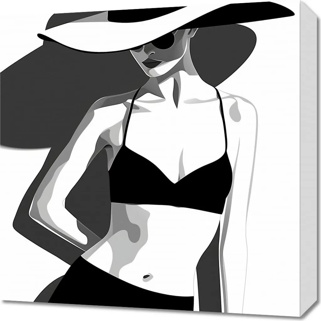 Quadro 50x50cm Abito per Camera da Letto - Atmosfera Accogliente