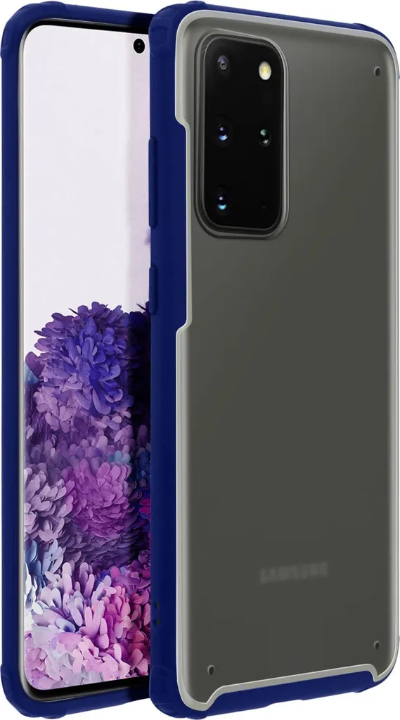 Avizar, Custodia antiurto per Galaxy S20+ con angoli rinforzati, blu scuro