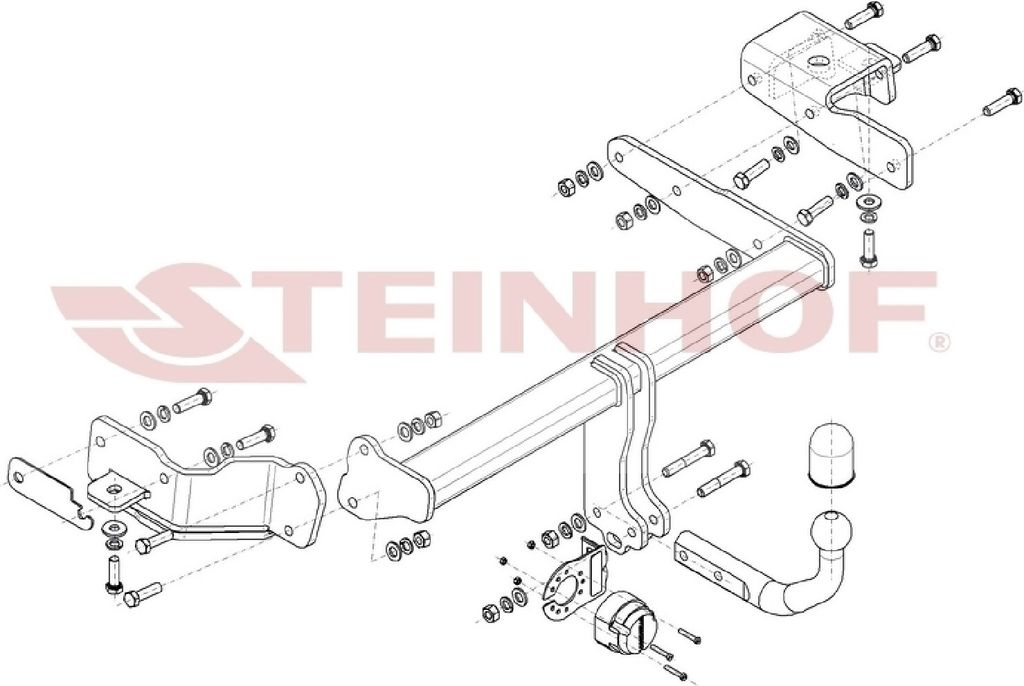 Z546723 Anhängerkupplung passend für HYUNDAI Santa Fe IV 2020-2023 starr