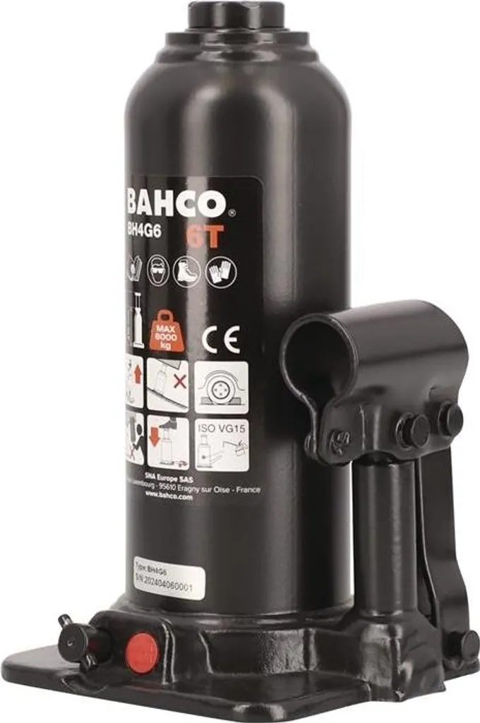 Cric Idraulico 6 Ton per Camper e 4x4 | Altezza 210mm Corsa Lunga