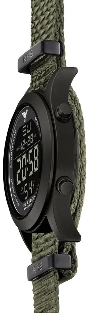 Montre Digitale Étanche KHS Platoon Robuste avec Écran Rétroéclairé