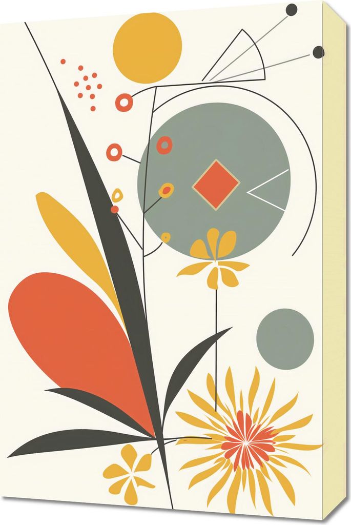 Bild 40x60cm Geometrischer Garten