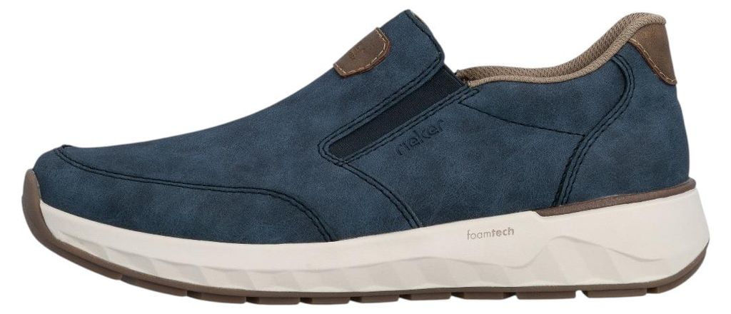 Scarpe da uomo Rieker, mocassini, colore blu, per il tempo Immagine del prodotto 