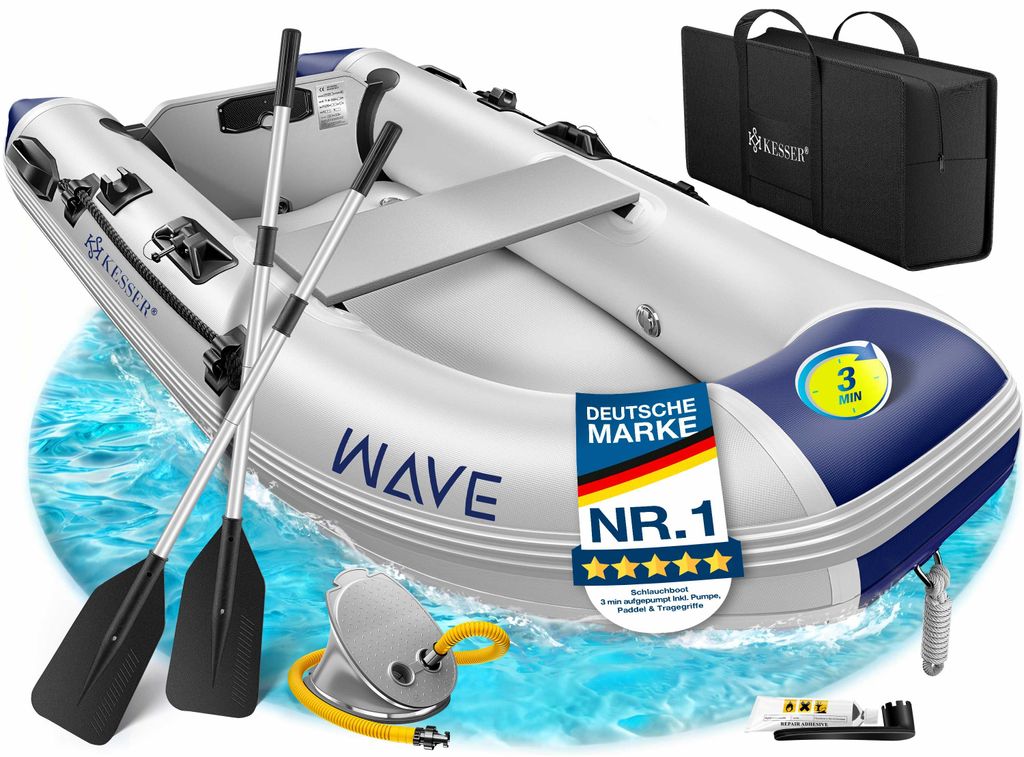 KESSER® Schlauchboot für 2 Personen, motorisierbar, Produktbild 