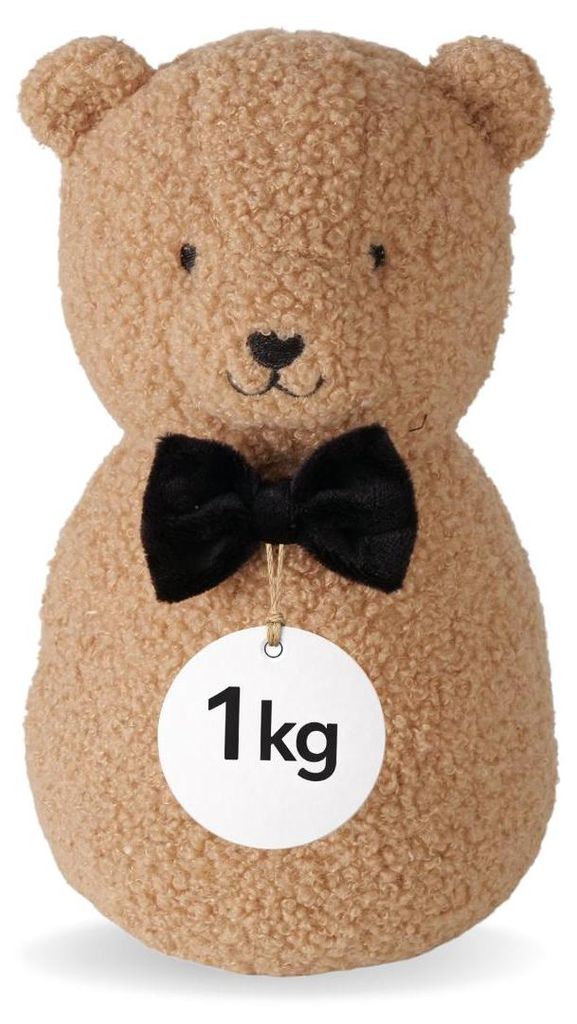 Türstopper Teddy hellbraun 1 kg Stoff Türpuffer Produktbild 