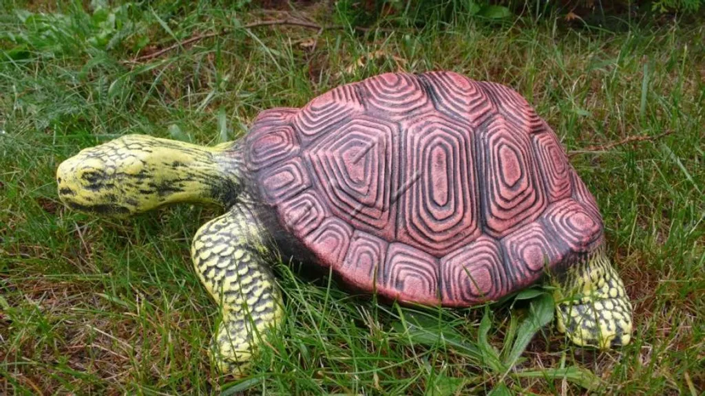 Sculpture Tortue de Jardin en Résine Robuste Décoration Extérieure Zen