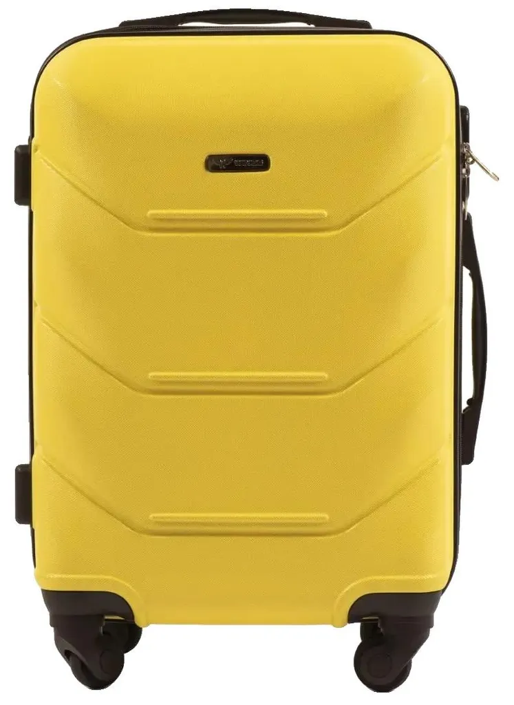 Valise rigide jaune avec roues 360° et poignée télescopique série L60