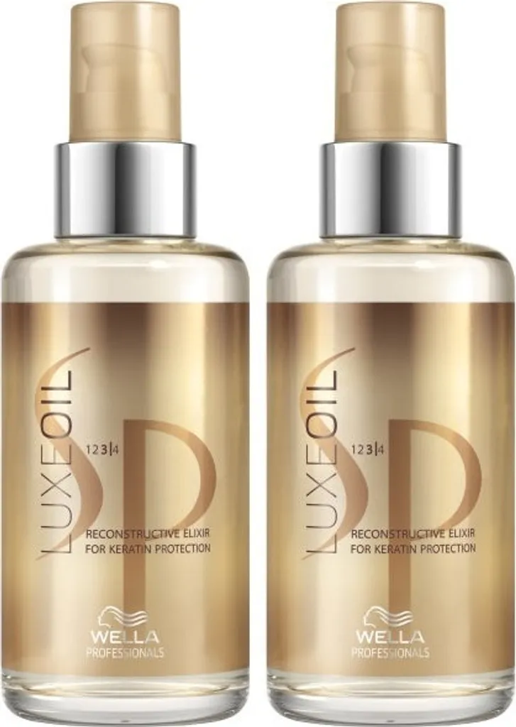 Lot de 2 Huiles Capillaires Wella SP Luxe Oil Elixir Reconstructeur 100ml