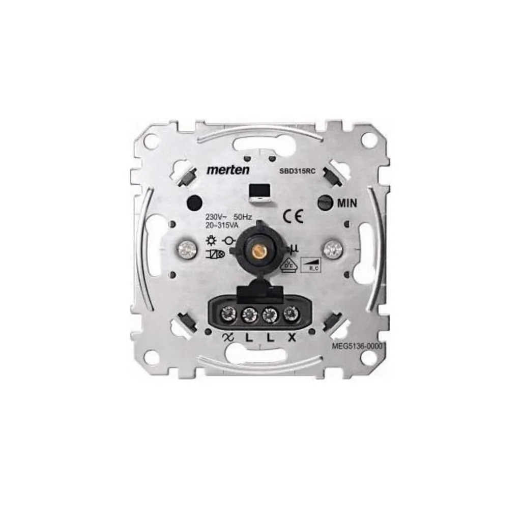 Mécanisme variateur rotatif Merten pour ballasts et transformateurs 1-10V