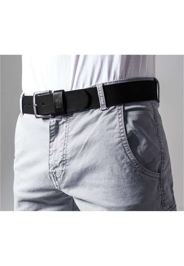 Urban Classics Kunstlederionsgürtel Schwarz M Mann Schwarz Produktbild 