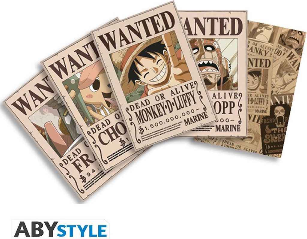 ONE PIECE - Postcards - Wanted Set #1
