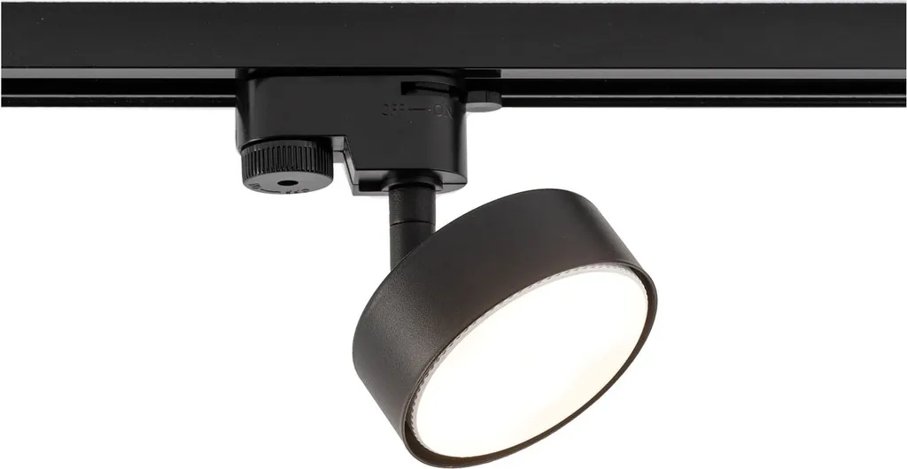 Projecteur rail PUCK Noir Nowodvorski Solution Éclairage Modulable