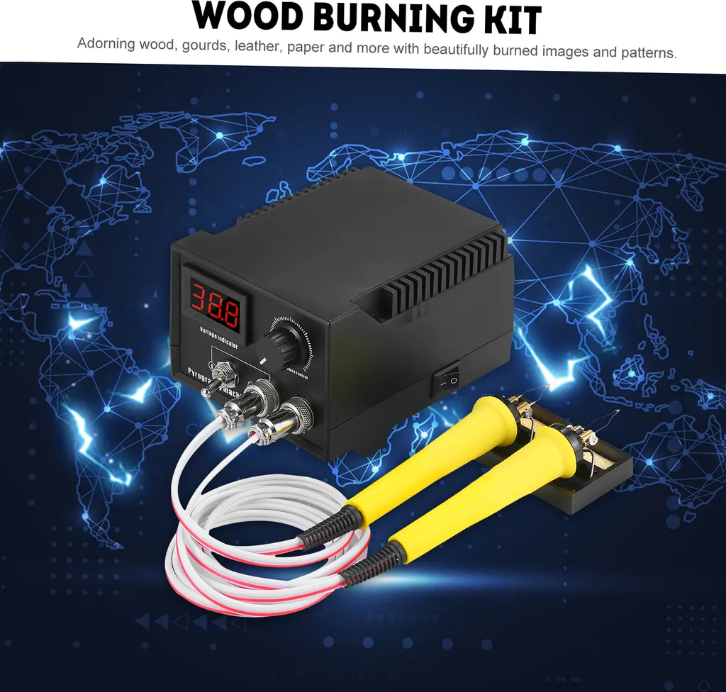 Kit Pirografia Professionale 60W 220V - Pirografo Legno 30 Pezzi - 4