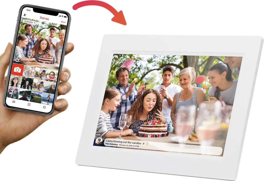 Cornice Digitale Denver Frameo PFF-1015 Bianca 10.1" 16GB - Acquista Ora