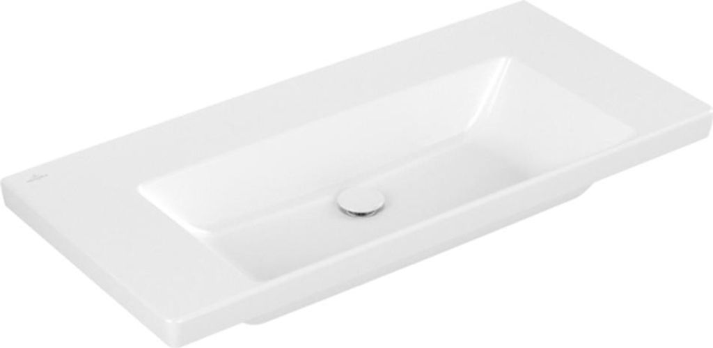 Villeroy & Boch Subway 3.0 Schrankwaschtisch, ohne Hahnloch, ohne Überlauf, ungeschliffen, 1000x470mm, 4A70A3R1