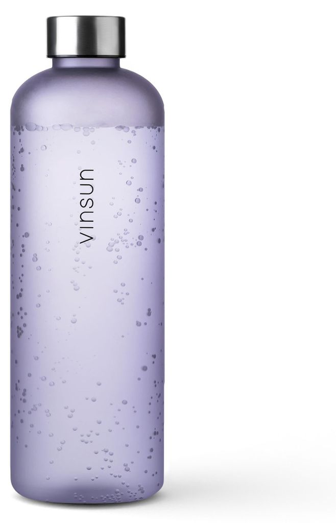 Trinkflasche 1,5L Sport Wasser Flasche BPA frei Kohlensäure geeignet lila Vinsun