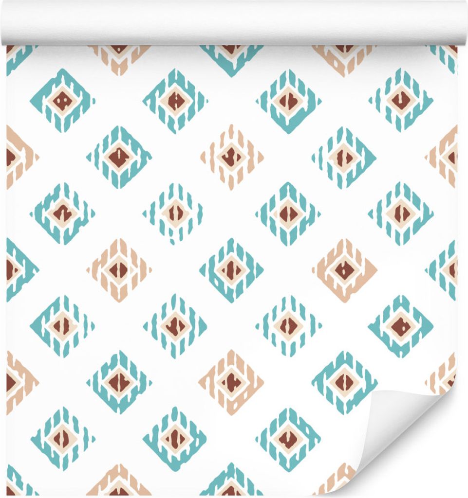 10m VLIES TAPETE Rolle Geometrie Muster Quadrate XXL