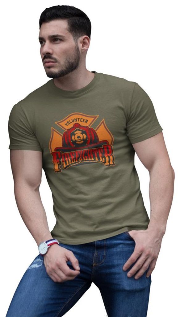 D&B Uni Polo ST00069 Fire Fighter MilitärGrün -Größe M