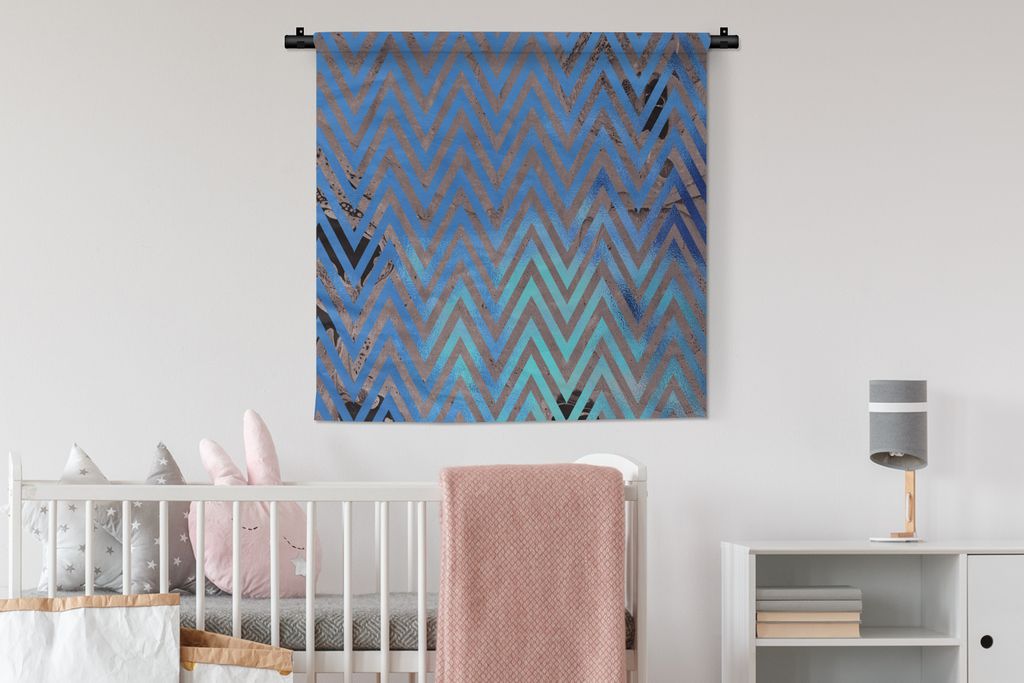 MuchoWow® Wandteppich Wandbehang Marmor - Kupfer - Grau - Produktbild 