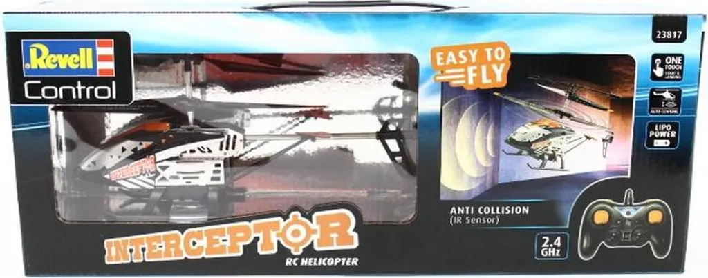 Hélicoptère Télécommandé Interceptor avec Capteur Anti-Collision RC