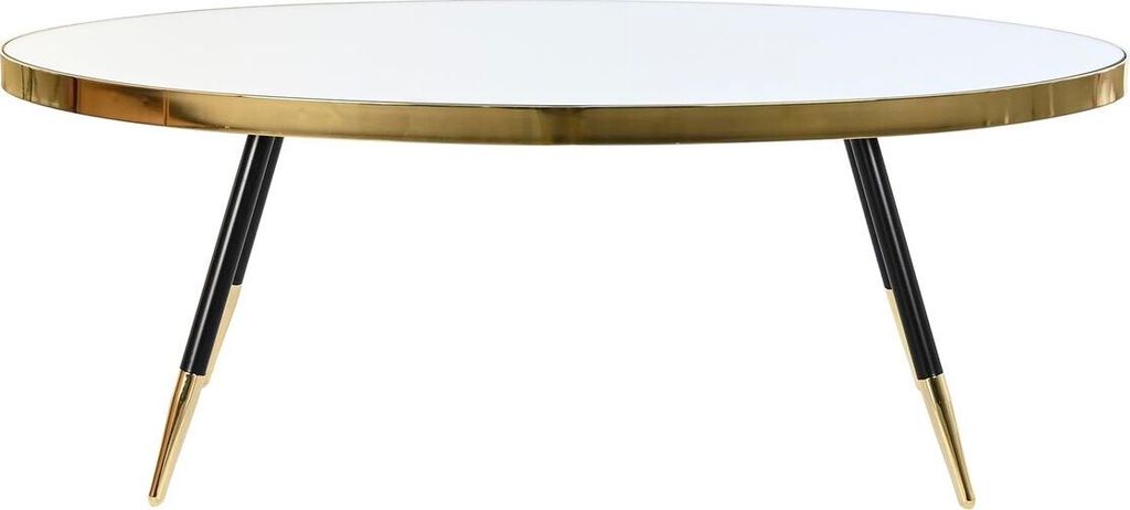 Tischdekoration DKD Home Decor 110 x 50 x 41,5 cm Spiegel Schwarz Gold Stahl Aluminium