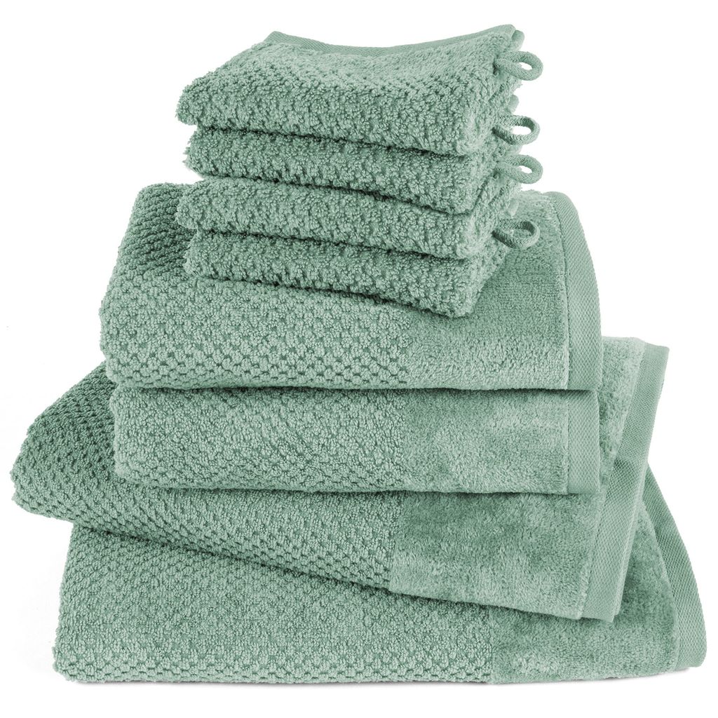Pure Label 8-TLG Handtücher Set mit Aufhängeschlaufen aus Produktbild 