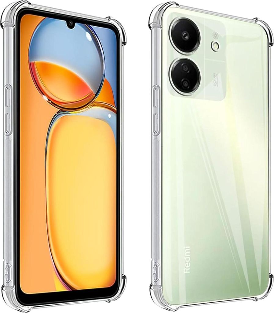 Hülle für Xiaomi Redmi 13C - Stoßfeste Transparent Handyhülle Kratzfest Schutzhülle Ultra Dünn Phonillico