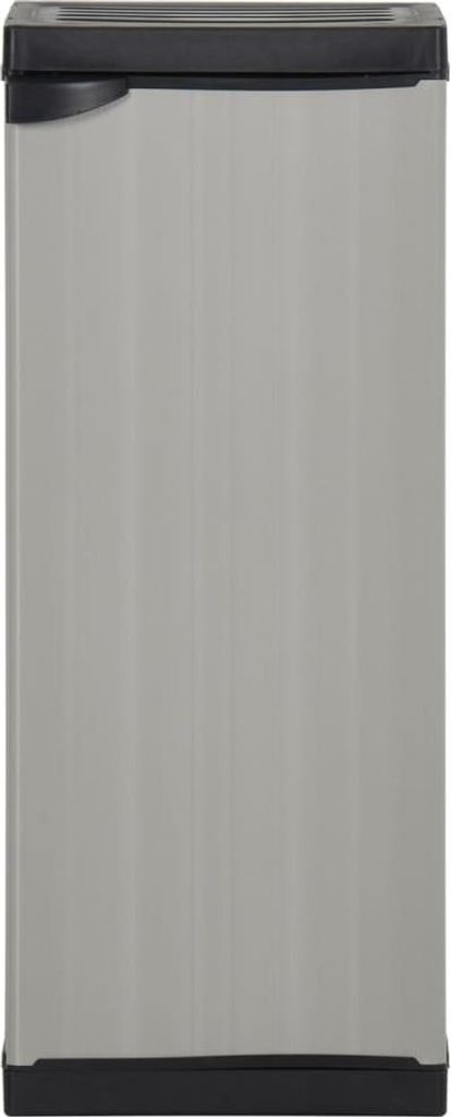 vidaXL Zahradní skříň s 1 policí šedá a černá 35x40x85 cm Obrázek produktu 