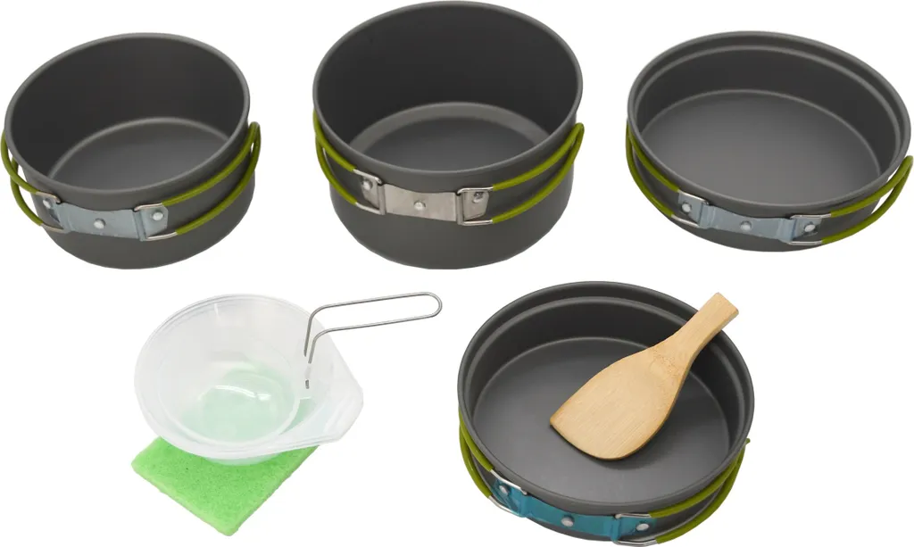 Vaisselle de bivouac BREW 9pcs compacte et légère pour la randonnée