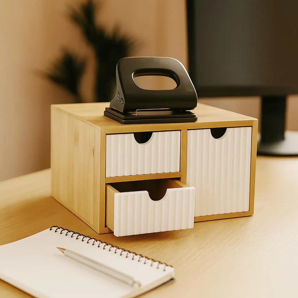 Cassetto Organizer Relaxdays Bambù Scanalato | Ordine Immediato - 2