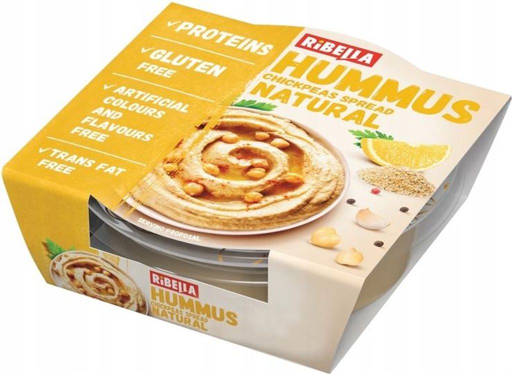 Hummus naturalny Ribella - pasta z ciecierzycy 80 g Zdjęcie produktu 