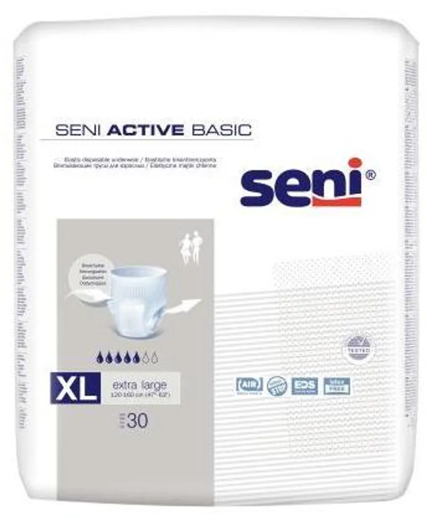Seni Active Basic XL fini les fuites urinaires avec ce pack de 90 culottes