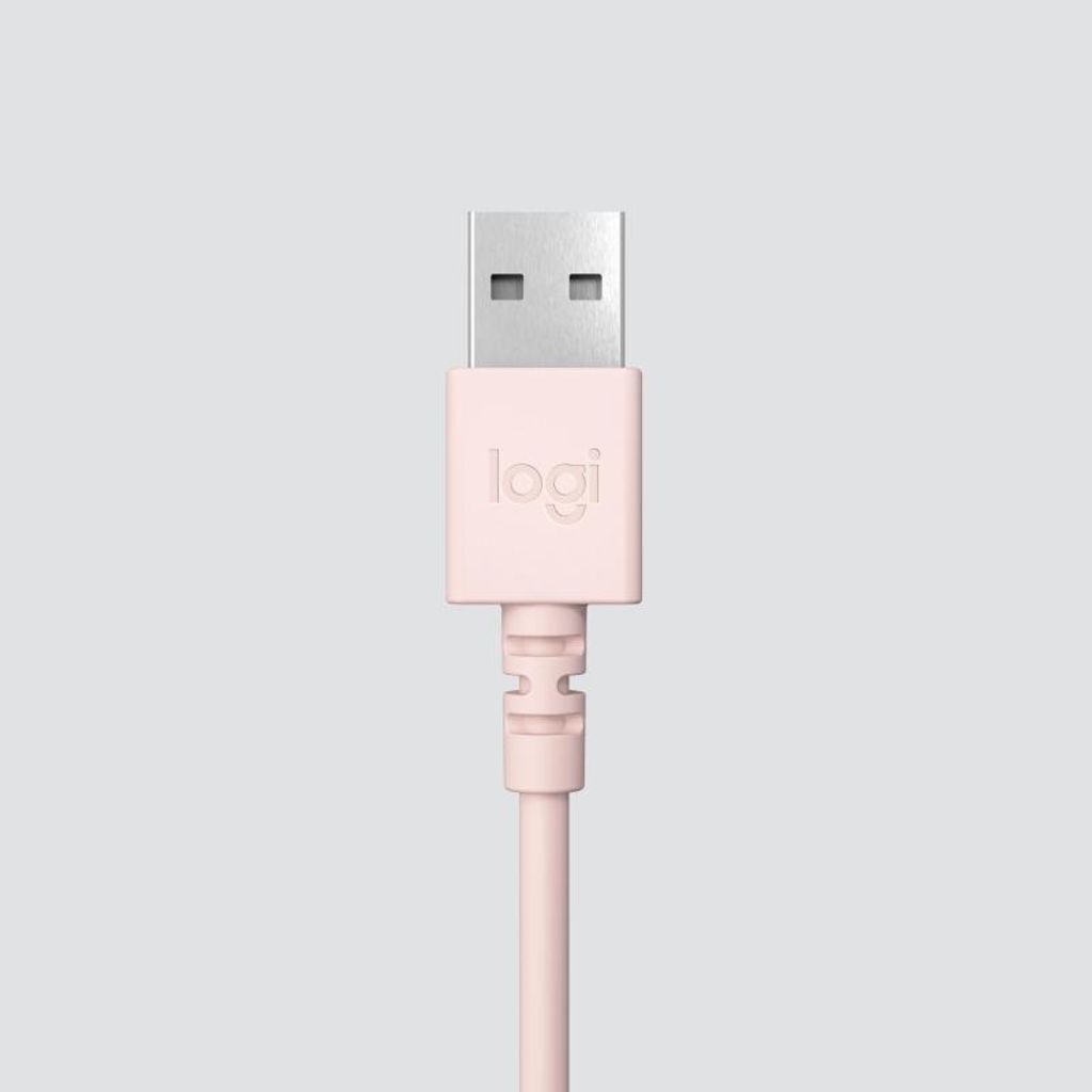 Logitech H390 USB-Headset rosa Produktbild 7