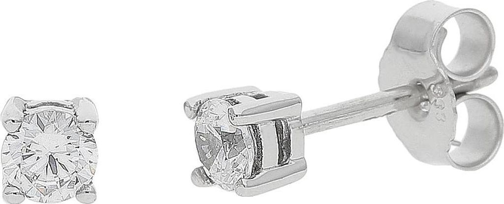 JuwelmaLux Ohrstecker 333 Weißgold mit Zirkonia JL39-06-0589