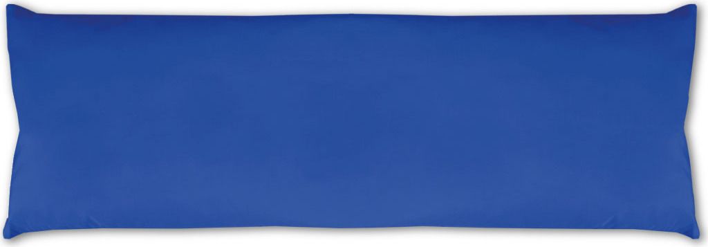 Seitenschläfer Kissenhülle, Hülle für Ihr Füllkissen oder Seitenschläferkissen (ca. 40x120cm / Blau)