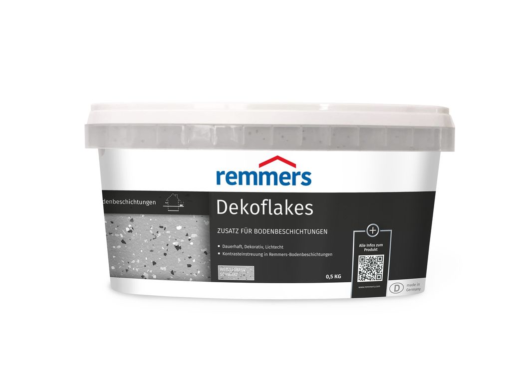 Remmers Dekoflakes weiß / grau / schwarz 0,5 kg, Malerzubehör