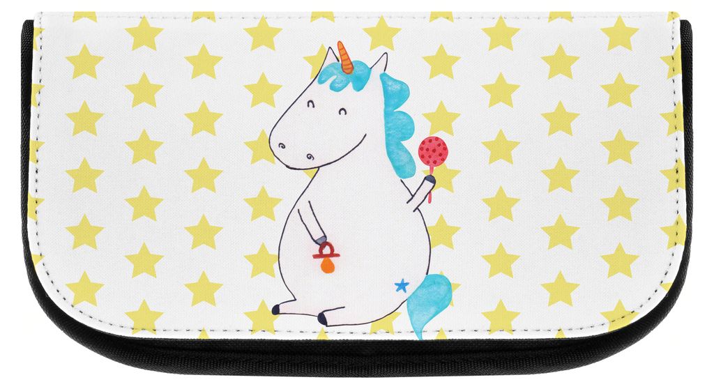 Mr. & Mrs. Panda Kosmetiktasche Einhorn Baby - Weiß - Geschenk, Unicorn, Organizer, Party, Einhörner, kosmetiktäschchen, Make-up, Mutter, Kultur...