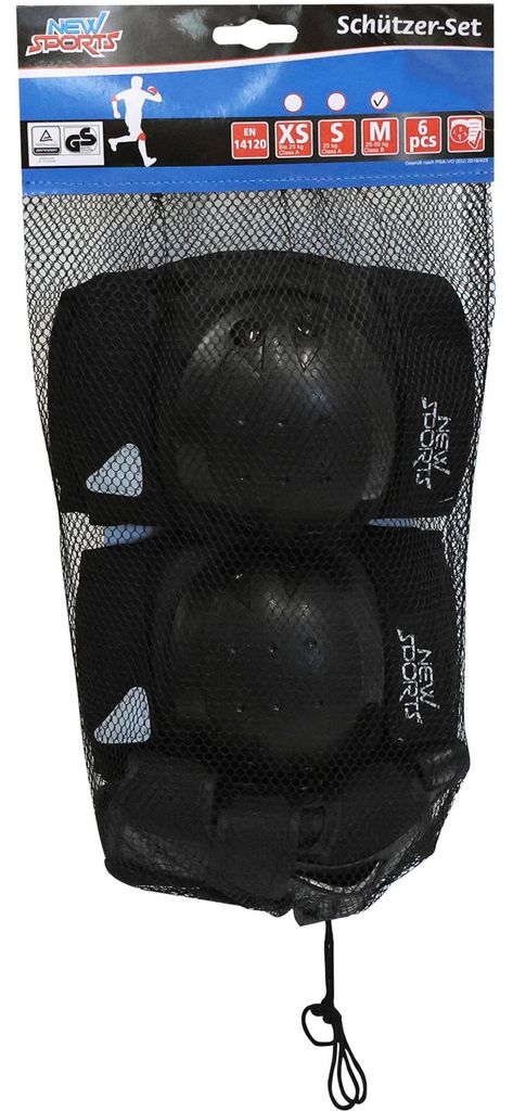 New Sports Schützer-Set schwarz, Größe M von 25-50 kg Produktbild 