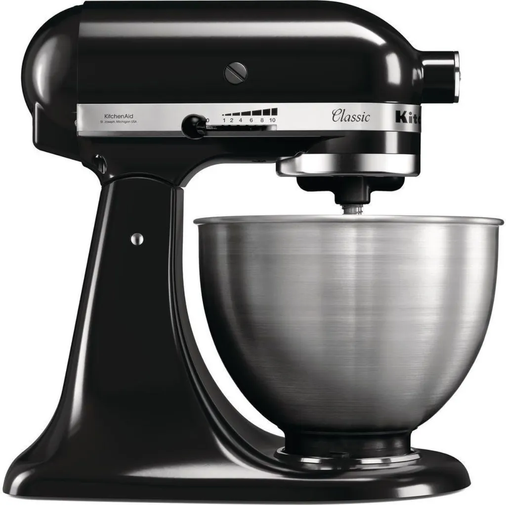 KitchenAid 5K45SSEOB Robot Classic Noir : Fini les Ratés en Pâtisserie