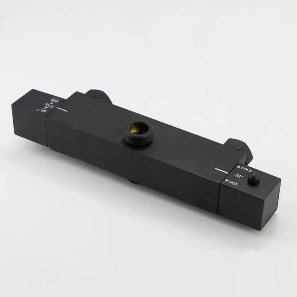 Set Doccia Nero Opaco Completo | Miscelatore Alta Pressione e Soffione - 3