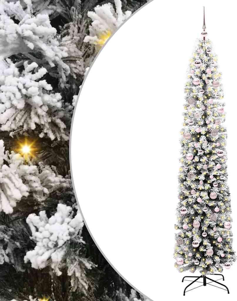 vidaXL Künstlicher Weihnachtsbaum mit 300 LEDs mit Ständer Grün 240 cm