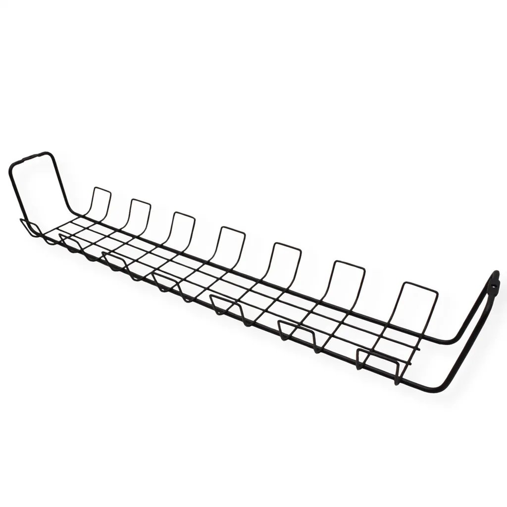 Évitez les Nœuds de Fils : Guide-Câbles de Bureau Noir ROLINE 1 pc - 5