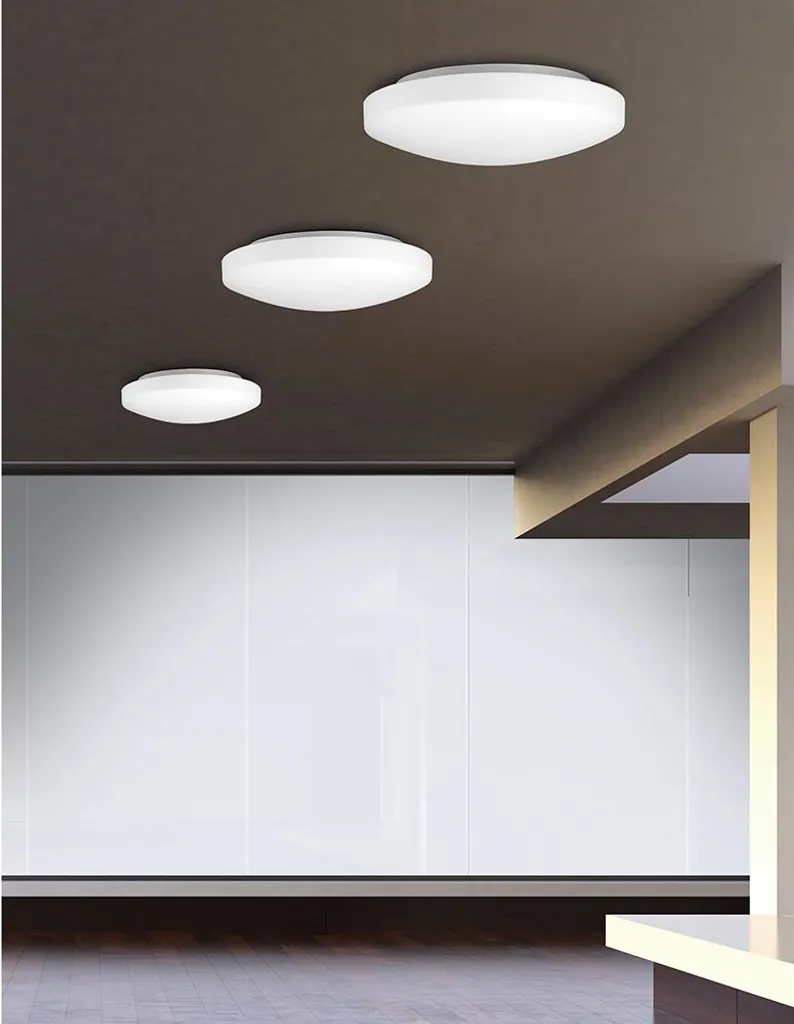 Plafonnier salle de bain IP44 Ivi Nova Luce 400mm éclairage puissant 2x60W