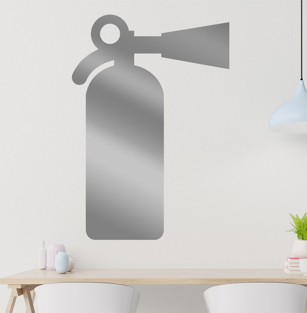 Feuerlöscher Wandtattoo in 6 Größen - Wandaufkleber Wall Sticker - Dekoration, Küche, Wohnzimmer, Schlafzimmer, Badezimmer