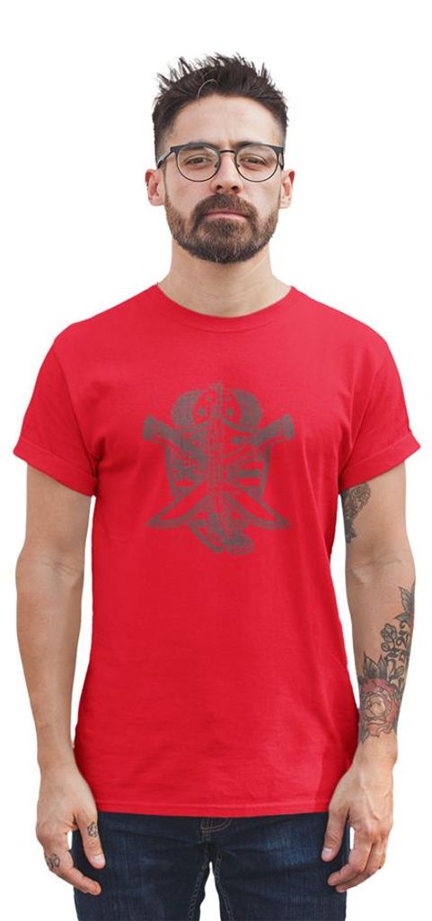 D&B Uni Polo ST00232 Army Rot-Größe M
